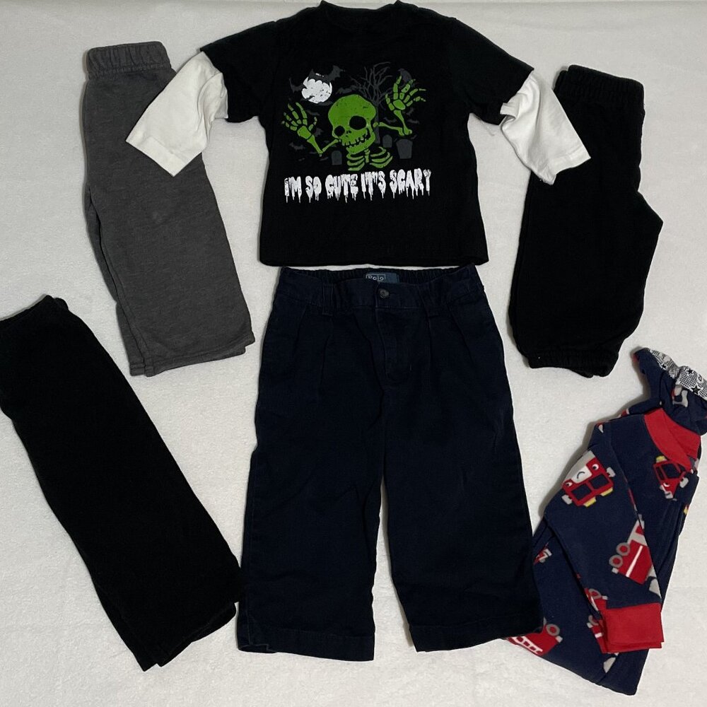 Baby Boy Clothes Lot of 6 SZ 12 mos Ralph Lauren Polo Carters Garanimals & etc